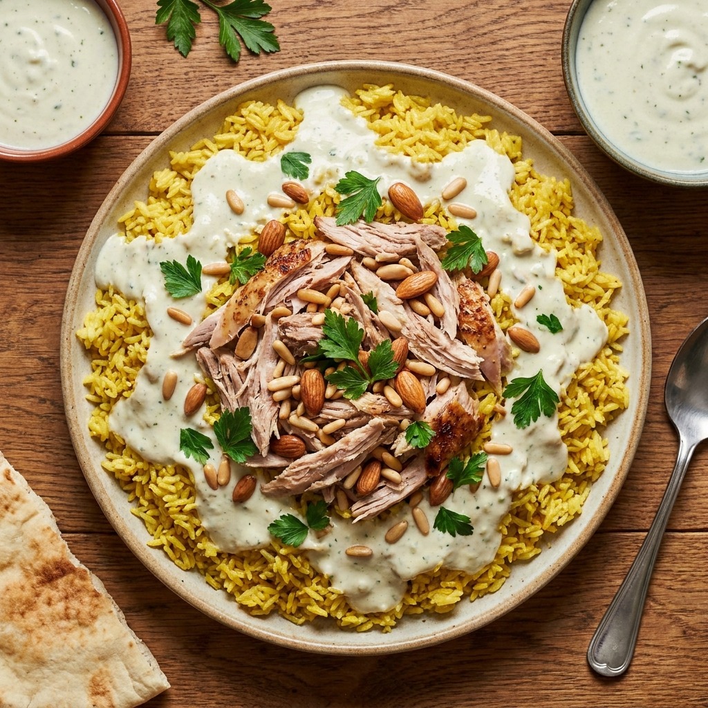 Mansaf simplifié à la dinde