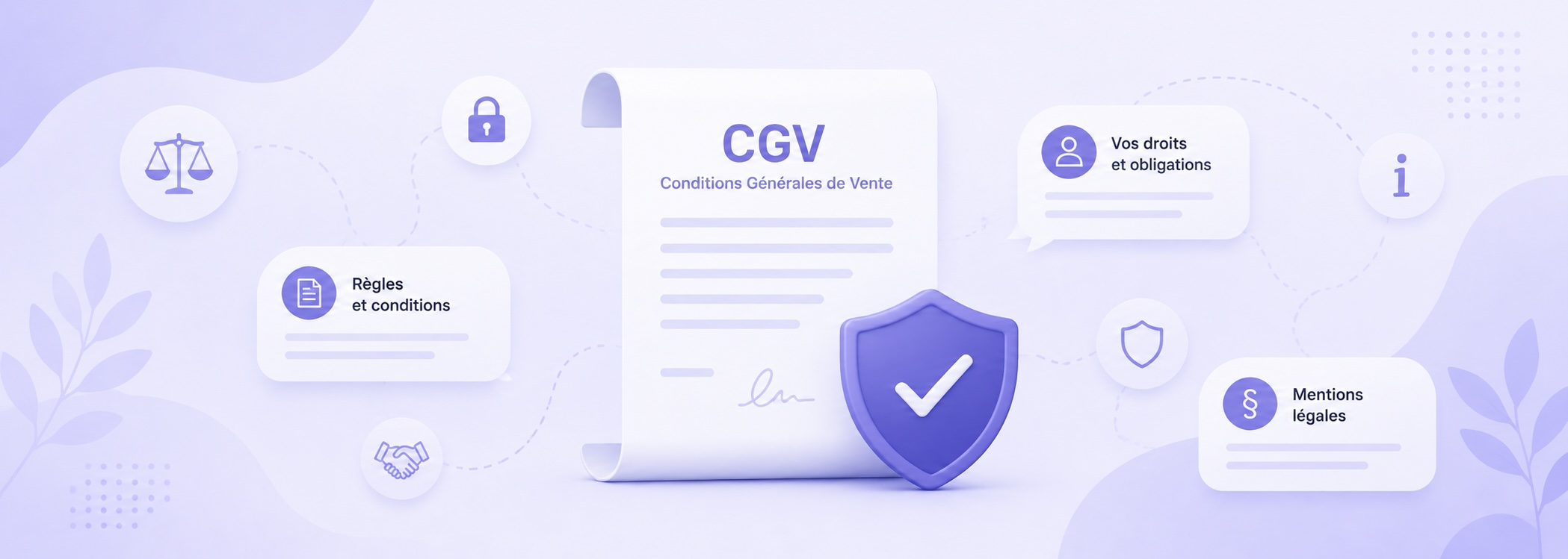 Illustration des conditions générales de vente Suivre Sa Santé.